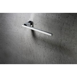 Sagittarius One 270S1 Chrome Towel Rail Wall Mounted 32cm | Design Hand Towel Holder for Bathrooms & Kitchen | Chrome Plated Brass Towel Rack Wall Mounted Tea Towel Holder