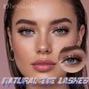 Obeyalash Brown Eyelashes, Cat Eye Lashes, 3D Fluffy Eyelashes, Natural