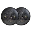 Unbranded Pair 7" Inch Round LED Headlights Hi-Lo Beam DRL