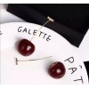 Dtup Aretes Largos Cereza Divinos Elegantes Originales Kawaii