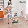 slieton Clothes Drying Rack, Foldable Metal Laundry Rack, Space-Saving Free-Standing