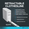 Slide Innovations Retractable Clothesline – 13 ft Indoor & Outdoor