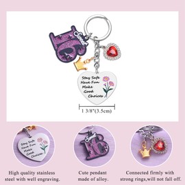 Melix Home Sweet 16 Gifts for Girls Keychain 16th Birthday Decorations for 16 Year Old Girl Daughter Christmas Stuffs