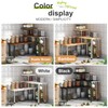 BMOSU Kitchen Corner Shelf Countertop Organizer with Hooks Adjustable Spice