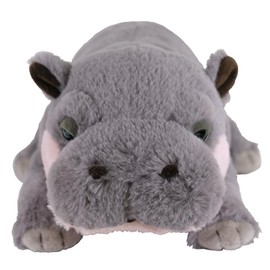 San Lemon P-1143 Knee Kneeling Hippo 8.3 x 4.7 x 13.4 inches (21 x 12 x 34 cm) Plush Animal Cute Zoo Hippo