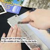UPTTHOW Stainless Steel Metal Paper Tearing Ruler Craft Ruler for