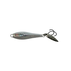 INX LABEL Nazzo Jig, Middle Zone 0.4 oz (12 g), #01 Sardine Silver/Silver