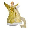 Kurt Adler UL 10-Light 12-Inch Gold Dress Angel Treetop