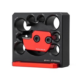 Dowel Maker Jig Kit, Imperial 5/16in to 3/4in Adjustable Carbide Inserts Dowel Maker, Woodworking Electric Drill Milling Dowel Round Rod Auxiliary Tool Drill Guide Locator (8 Holes)