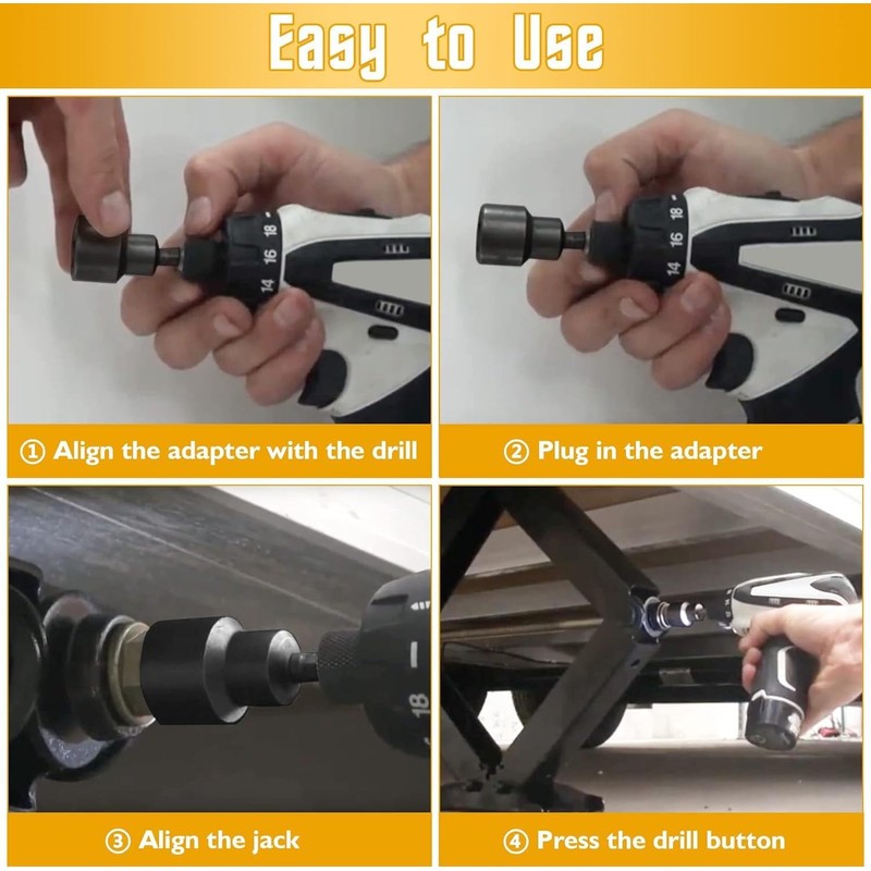 South Bend Components Camper/RV Scissor Jack Drill Adapter Socket |