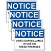 ComplianceSigns.com NOTICE Video Surveillance In Use On These Premises OSHA