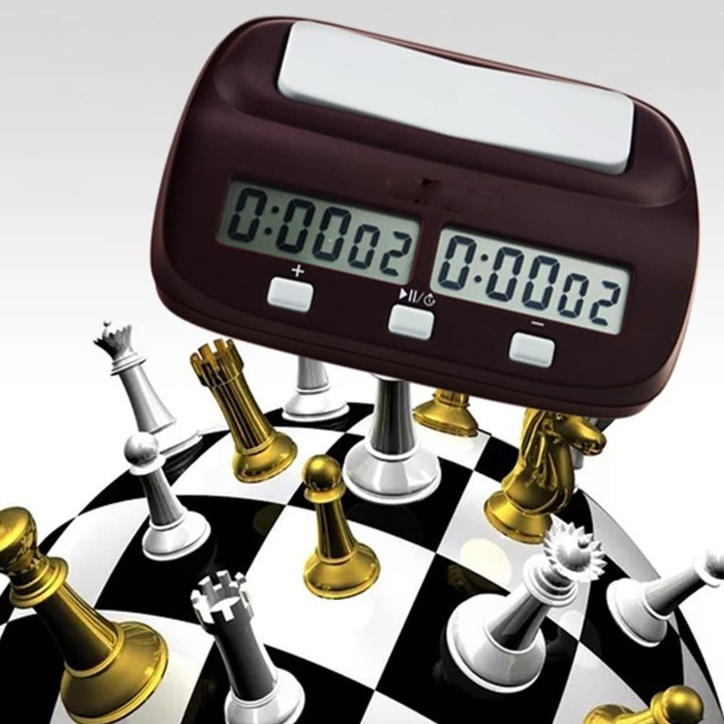 Chess Clock Timer, Electronic Digital Chess Timer with Countdown, 3-in-1
