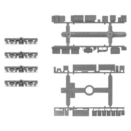Green Max 8522 N Gauge Power Dolly Frame Underfloor Equipment Set A-36 (FS345+4055A/JM) Dark Gray 1 Car Supply