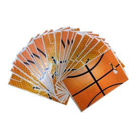 30PCS Basketball Goodie Bags Basketball Treat Candy Bags Plastic Party Favor Bags Basketball Gift Bag Basketball Theme Gift Bag for Birthday Party