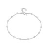 Amberta 925 Fine Sterling Silver 3.2 mm Adjustable Anklet -