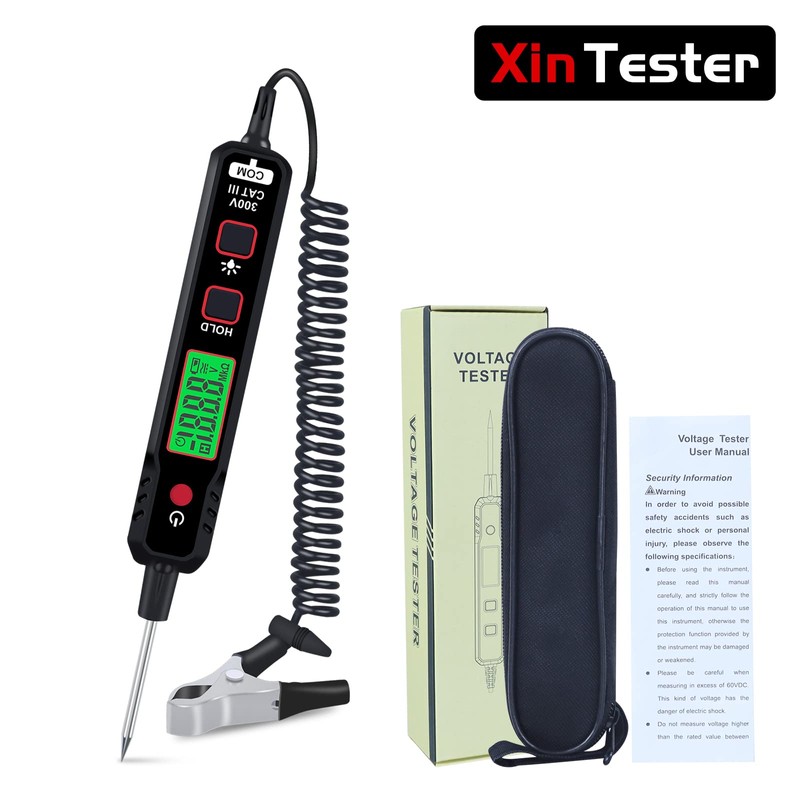 Xin Tester Automotriz Luz de Prueba, 0.8-100V DC Probador de
