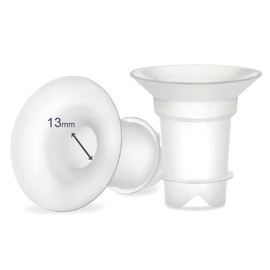 Maymom Inserto de brida de 13 mm compatible con medela/Spectra/Momcozy 24 mm escudos/bridas. Uso con Medela Freestyle y Momcozy S9/S11/S12 para reducir el túnel de pezón hasta 13 mm; 2 unidades