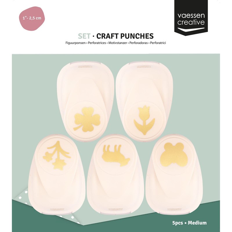 Vaessen Creative Ivoor Punch Set - Motif Punch - Spring