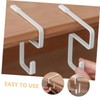 GREENADSCAPE 2Pcs Iron Desk Schoolbag Hook Adjustable Movable Purse Holder