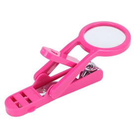 Cortaúñas con Lupa, Cortador de Lupa de Acero Inoxidable para Uñas, Cortador de Uñas de los Pies con Lupa para Niños Mayores (Rosa roja)