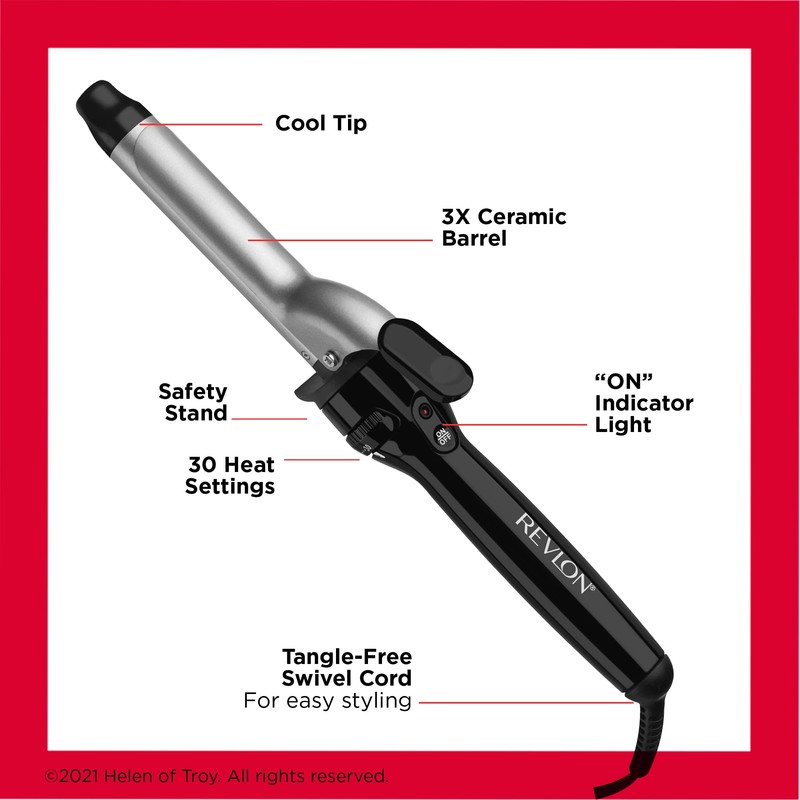 Revlon Perfect Heat Triple Ceramic Curling Iron | For Silky