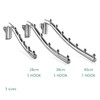 Wall Mounted Clothes Hanger Rack Folding, Clothes Hook, Stainless Steel