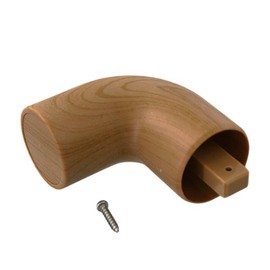 Nichi Seisakusho E201-20 End Cap (L-shaped) Wood Grain Natural