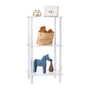 Aquiver Acrylic Tall Side Table - 3 Tier End Table