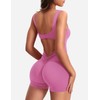 YEOREO One Piece Workout Jumpsuits for Women Backless Tummy Control