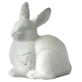 Michael Carr Designs Old World Rabbit Collection Statuary Small Sitting Rabbit - Antique White - 7.9in H
