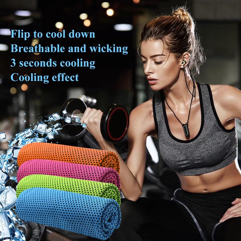 MINGRUO Asciugamano di raffreddamento, Asciugamano rinfrescante, Cooling towel, Freddo Ghiaccio
