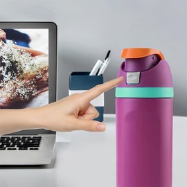 4 Pieces Replacement Plugs, with 4 Springs, Screwdriver, Water Bottle Lid, Replacement Lid, Accessories, Mouth Pressure Switch with Springs and Tiny Screwdriver, for Owala FreeSip 19/24/32/40oz