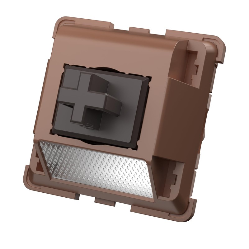 DUROCK Mocha Chocolate T1 Switches, Full POK T1 Tactile Switch
