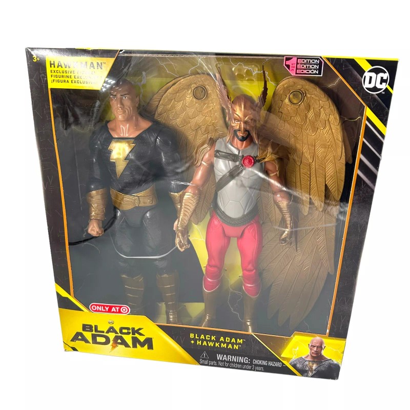 DC Black Adam & Hawkman 12" 1st Edition Action Figures