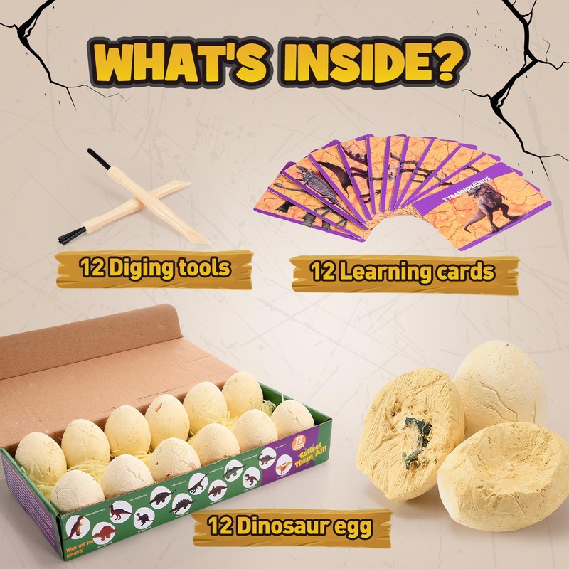 iKidiki Dinosaur Toys for Boys, 4 5 6 7 8