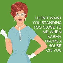 Set of 20 Individual Decoupage Paper Party Napkins When Karma Drops Watercolor Decor Luncheon Beverage Napkin for Birthday, Holiday, Wedding, Cocktail Party