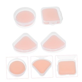 FOMIYES 3sets Makeup Sponge Puff for Round Face Dual-use Powder Puff Compact Travel Size 4pcs*3