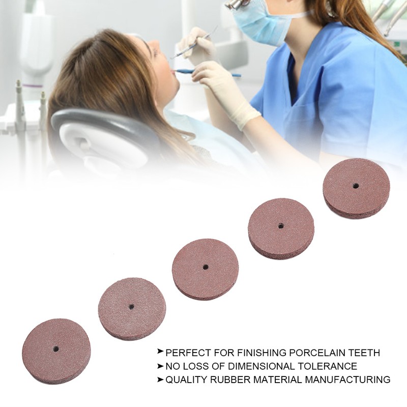 100pcs Rubber Polishing Wheel for Metal Dental Mini Drill Grinder