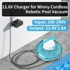 12.6V Charger for Winny Pool Cleaner, Replacement Charger Compatible with