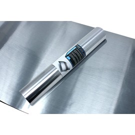 VViViD Brushed Stainless Steel Natural Texture Architectural Adhesive Vinyl 10ft x 12"