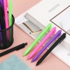 PATIKIL 50 Pack Black Barrel Click Pens, 1.0MM Black Ink