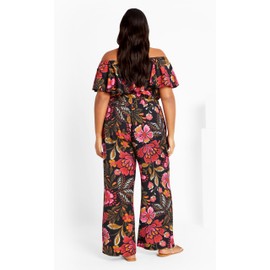 City Chic Women's Plus Size Jumpsuit - Peta Print