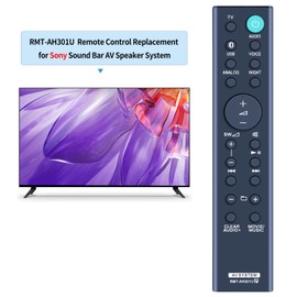 New RMT-AH301U Remote Control for Sony Soundbar AV System, Compatible With HT-MT300 HT-MT301 HT-MT300/B HT-MT300/W HTMT300 HTMT301 HTMT300B HTMT300W RMTAH301U