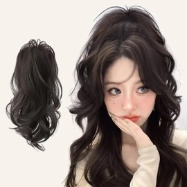 Spiky wavy tong wig SD240525 ddy wig practice (WFIOXZ8) black - ONEWFIOXZ8 / 삐침 물결 웨이브 집게 가발 SD240525 ddy 가발 연습 (WFIOXZ8) 검정 - ONEWFIOXZ8