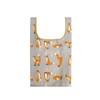Wrapables Small JoliBag Collection Reusable Shopping Bag, Lounging Foxes