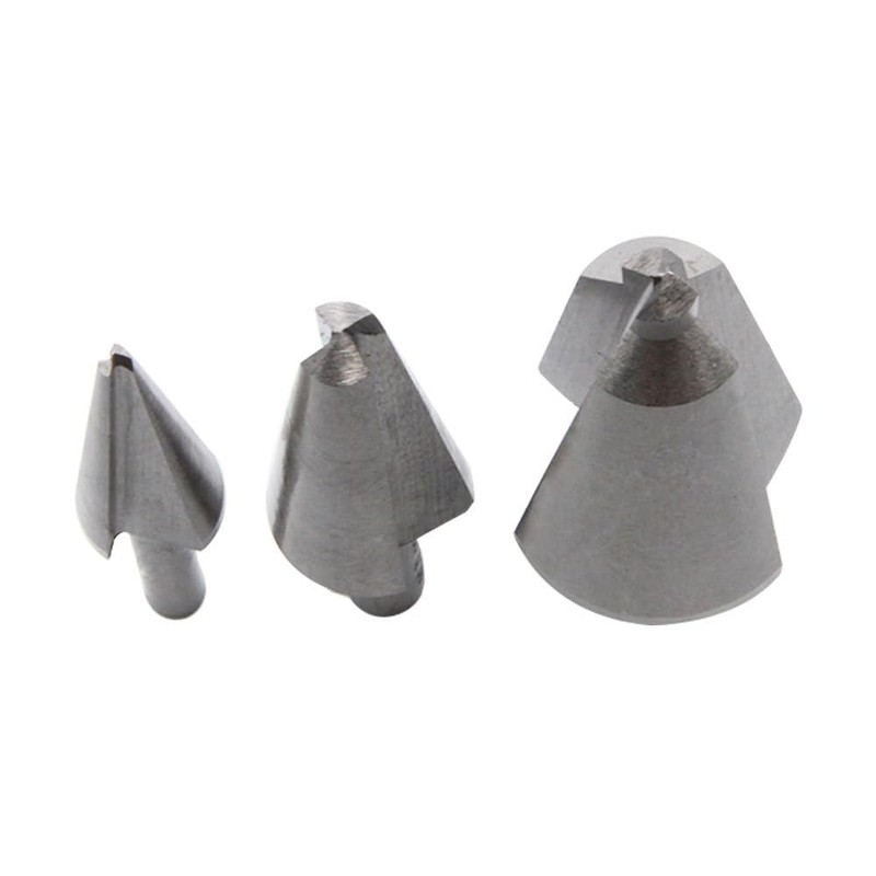 Driak 3pcs 16-30.5mm,5-20mm,3-14mm HSS Taper Power Drill Bit Umbrella Step