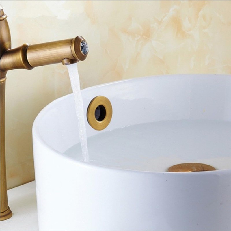 2 Pcs Brushed Brass Sink Overflow Ring, Brushed Nickel Bath