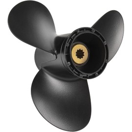 PropelTech 9 1/4 x 10 Pitch Boat Propeller Aluminum Propeller for Suzuki Outboard Motos 8-20HP,3 Blades 10 Spline Tooth,OEM Reference No.58100-90L60-019,RH,9.25X10