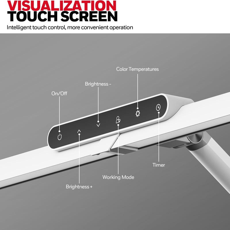 Honeywell LED Desk Lamp with Base - HJ1WT Sunturalux Eye-Caring