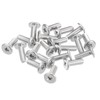 sourcing map M3-0.5 x 8mm 100Pcs Flat Round Head Screws